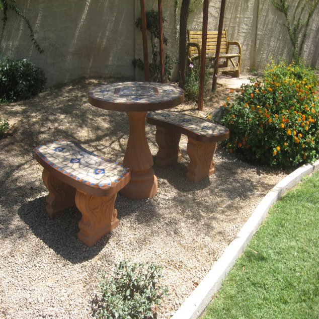 Bench and Table Set